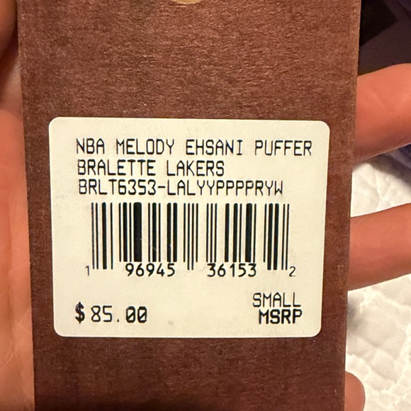 Melody Ehsani x Mitchell & Ness NBA Lakers Bralette - Picture 4 of 4